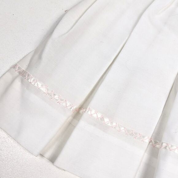 Vtg Carriage Boutiques Dress Girls Sz 18m Smocked White Dainty Spring Heirloom - Picture 3 of 8